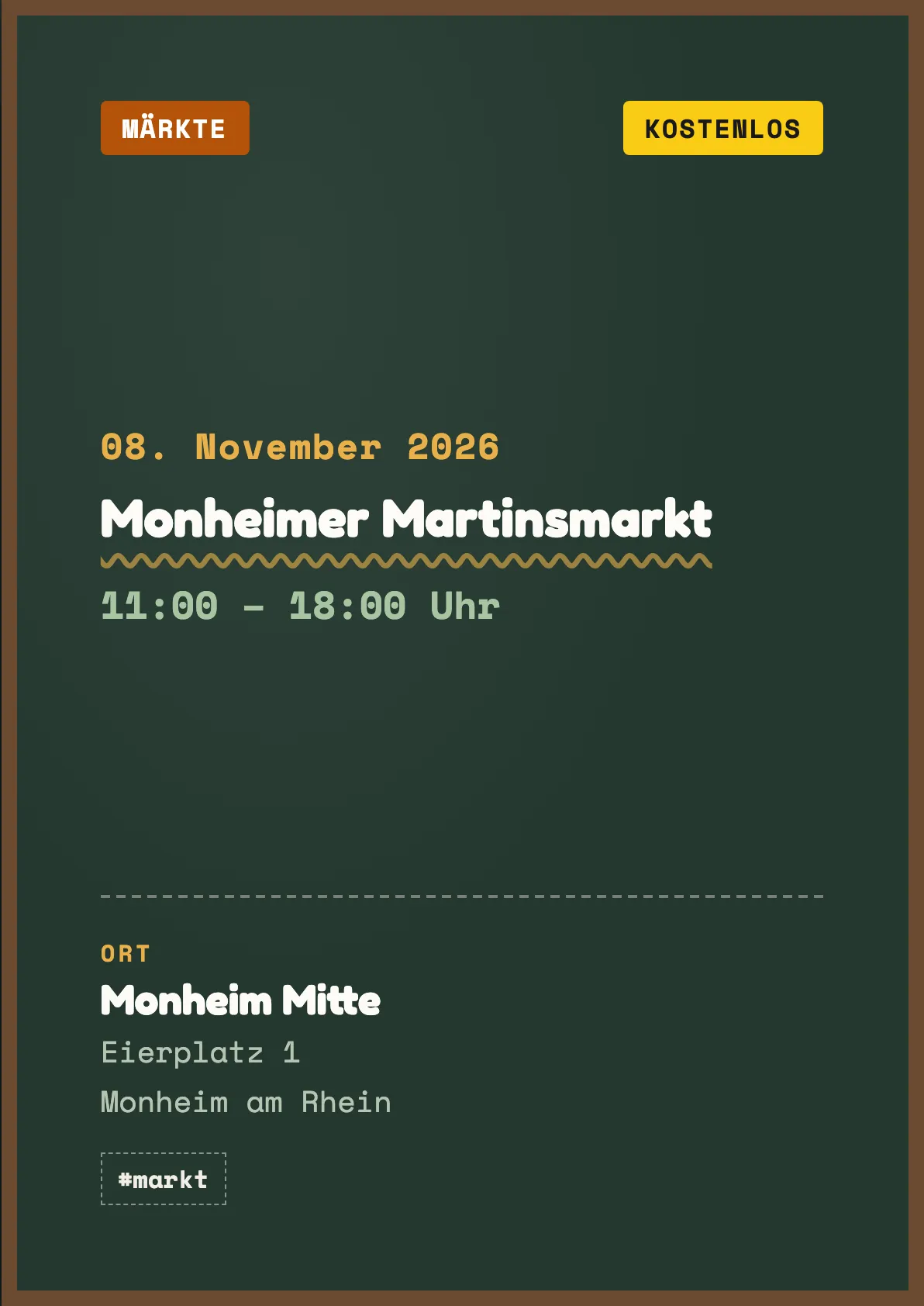 Veranstaltungsflyer