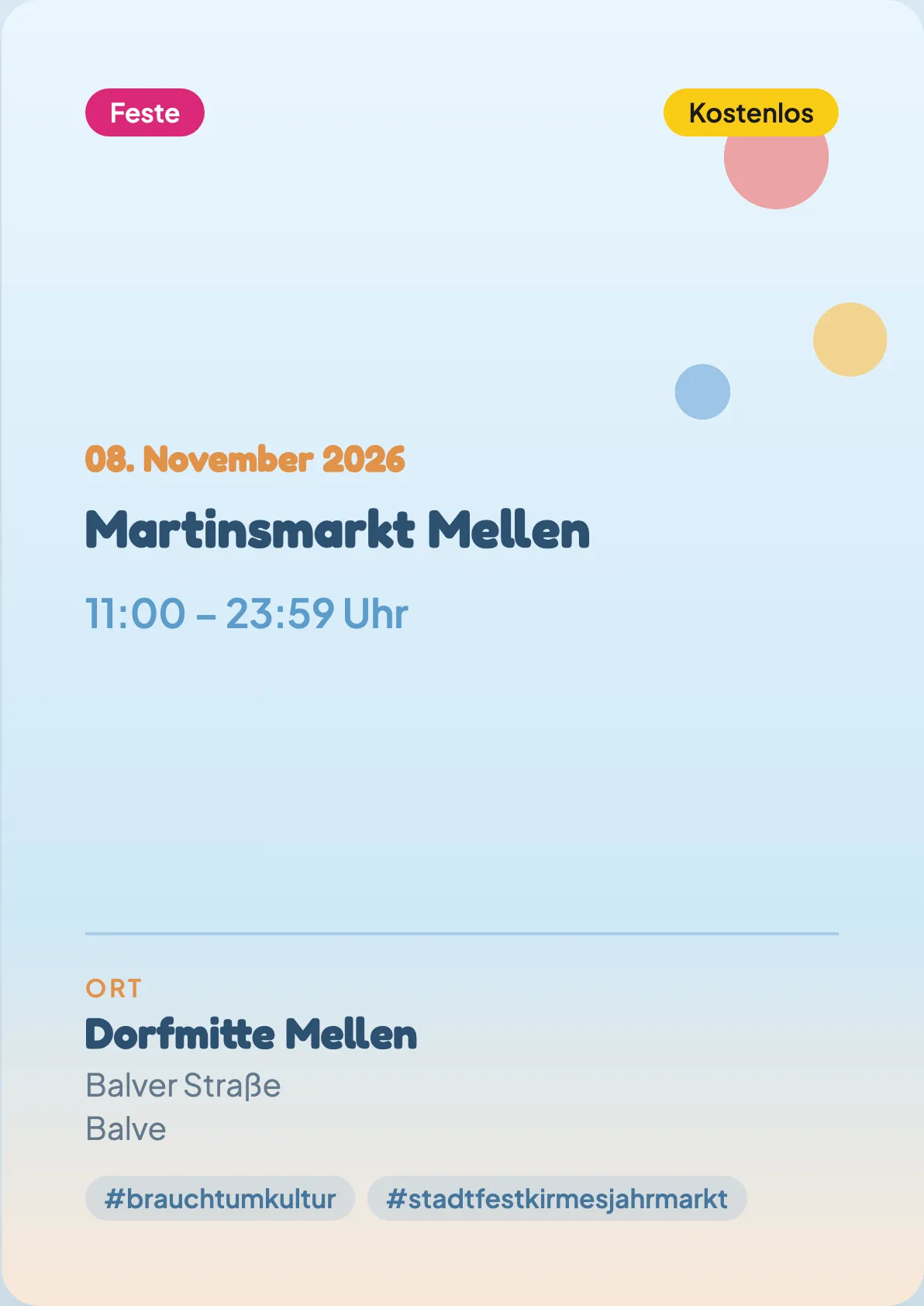 Veranstaltungsflyer