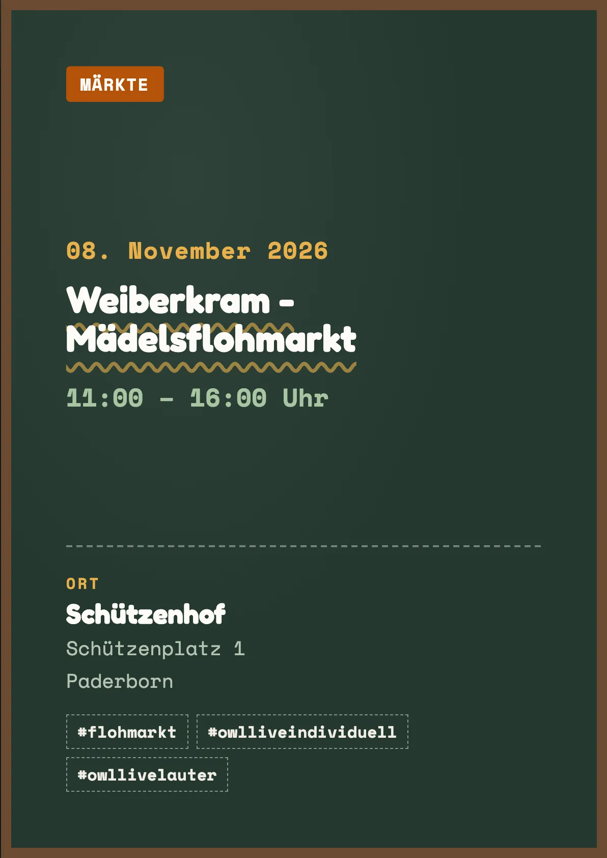 Veranstaltungsflyer