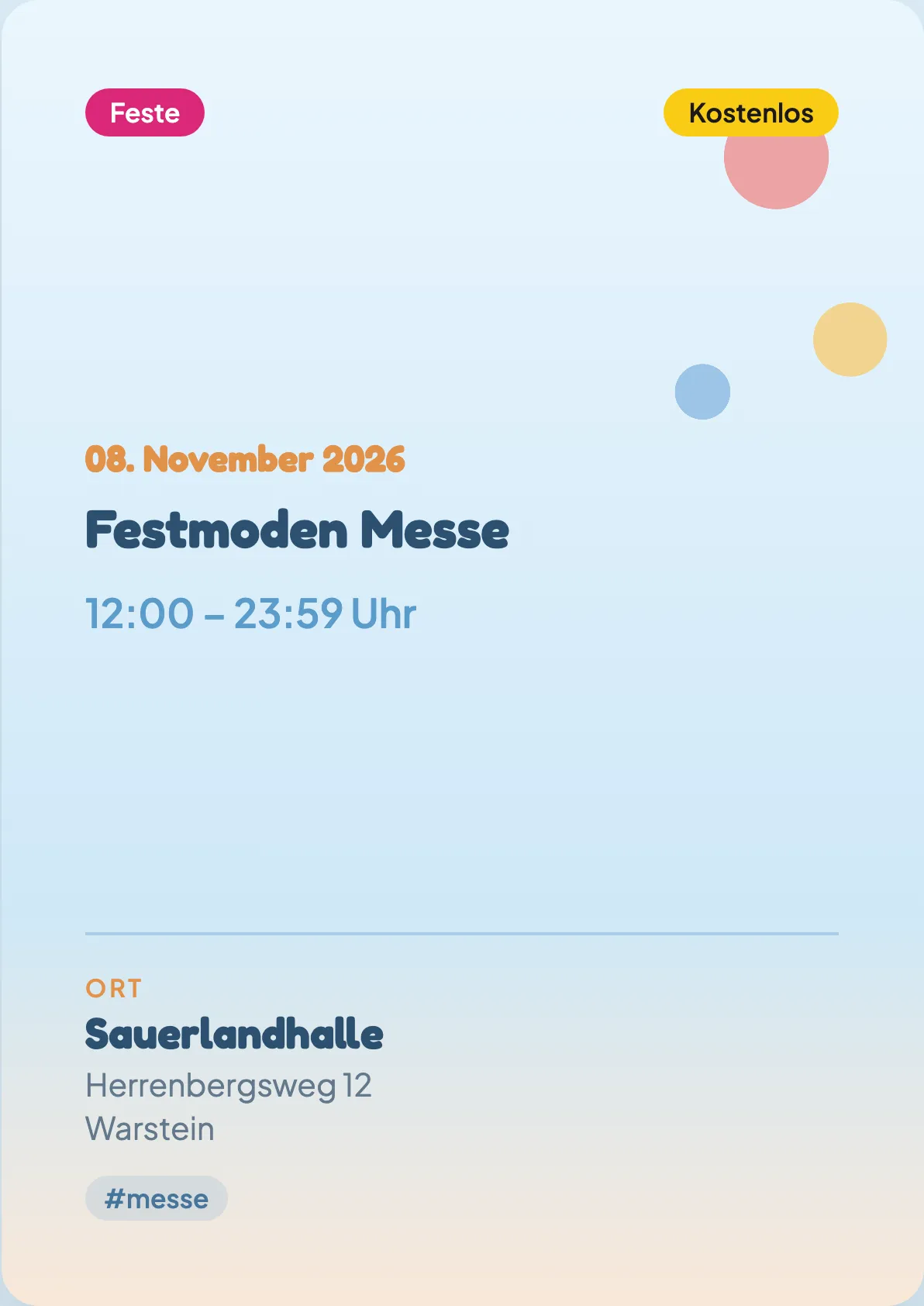Veranstaltungsflyer