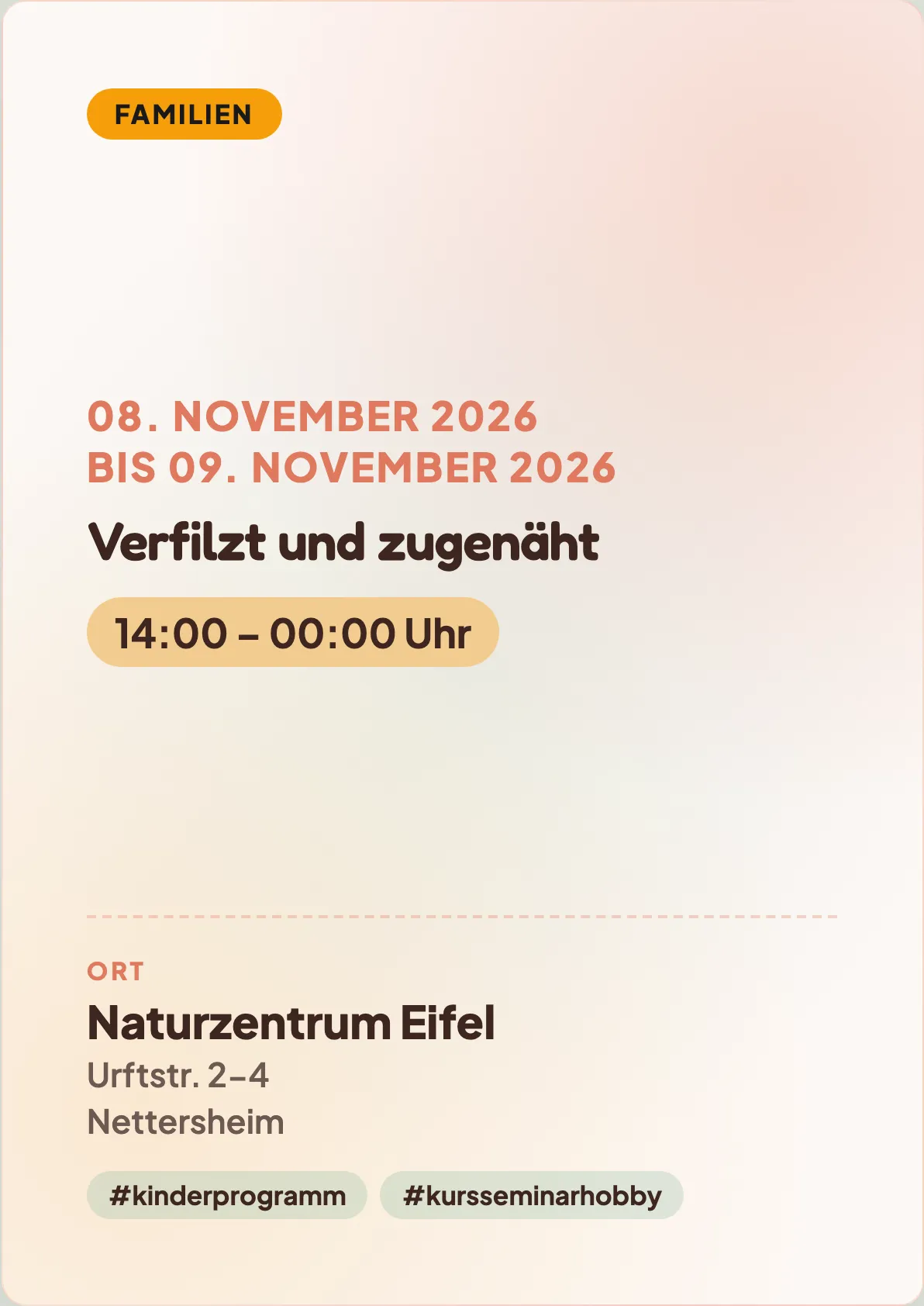 Veranstaltungsflyer