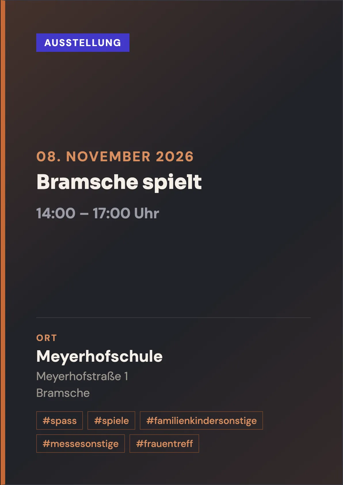 Veranstaltungsflyer