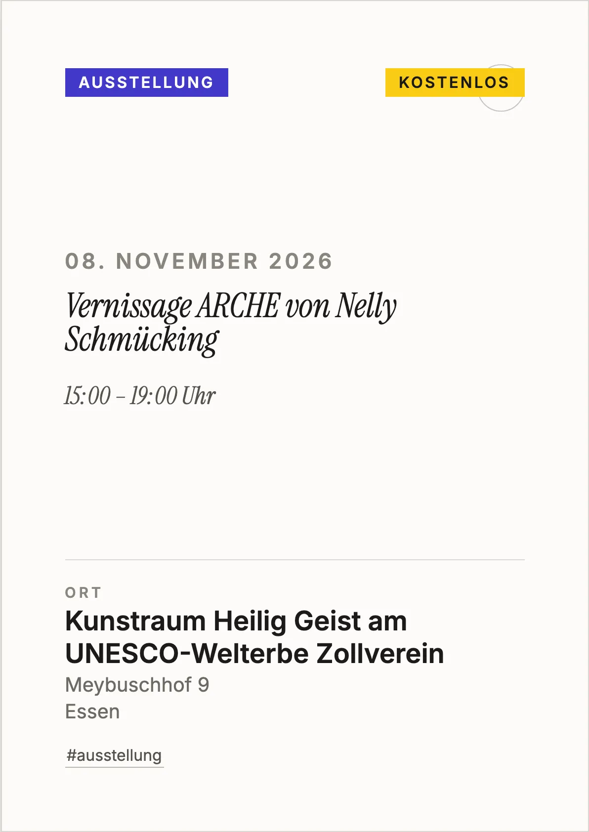Veranstaltungsflyer