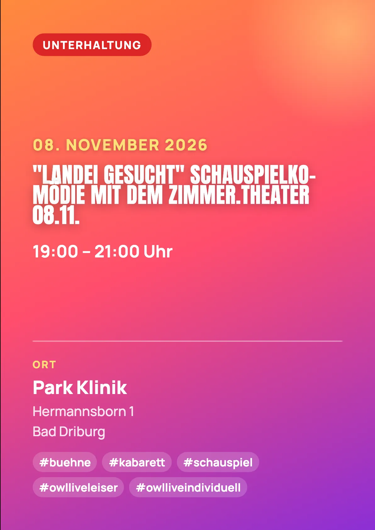 Veranstaltungsflyer