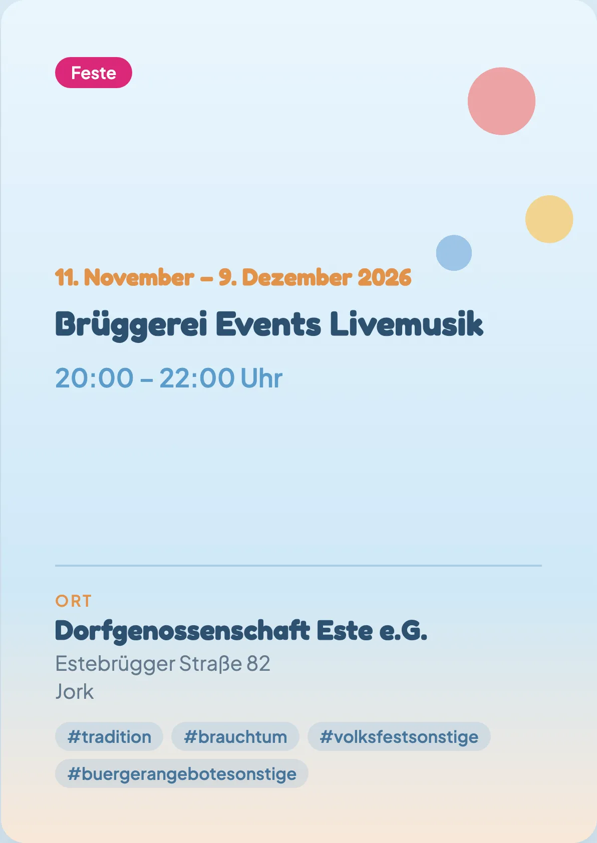 Veranstaltungsflyer