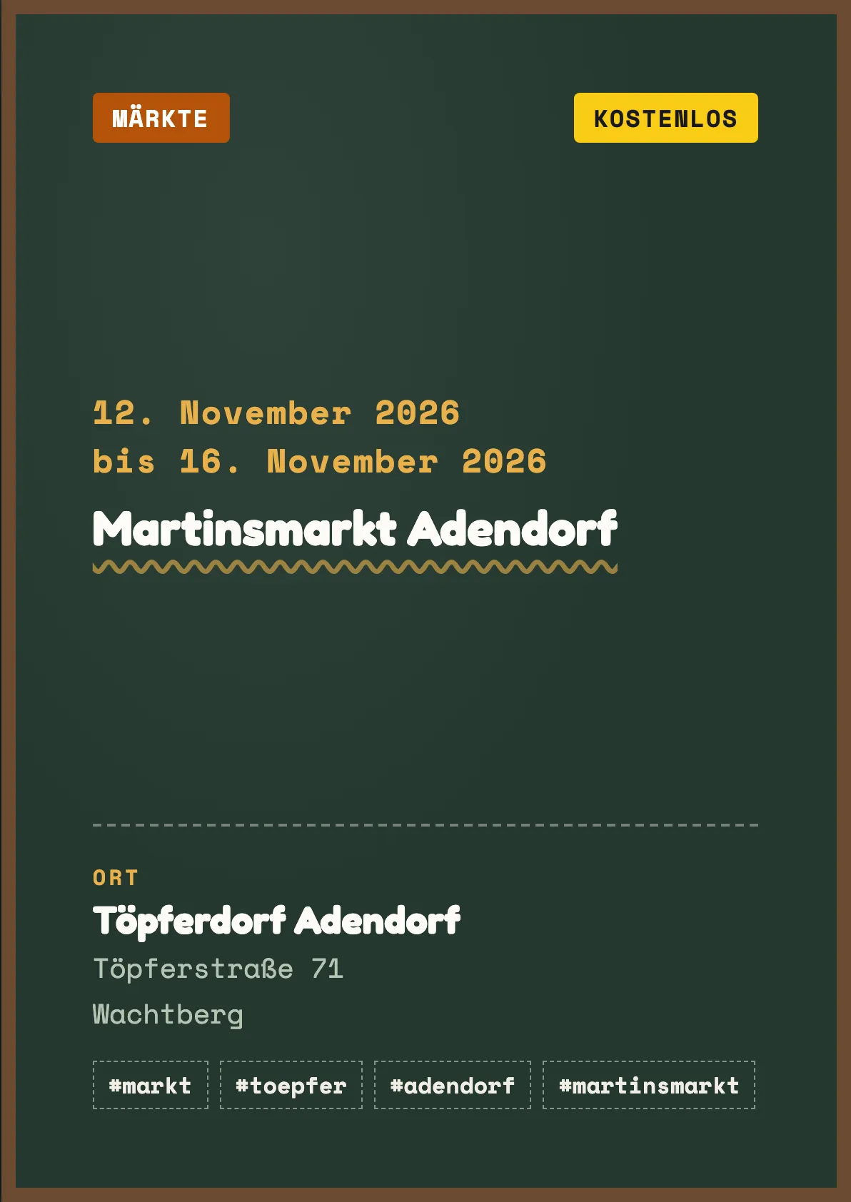Veranstaltungsflyer