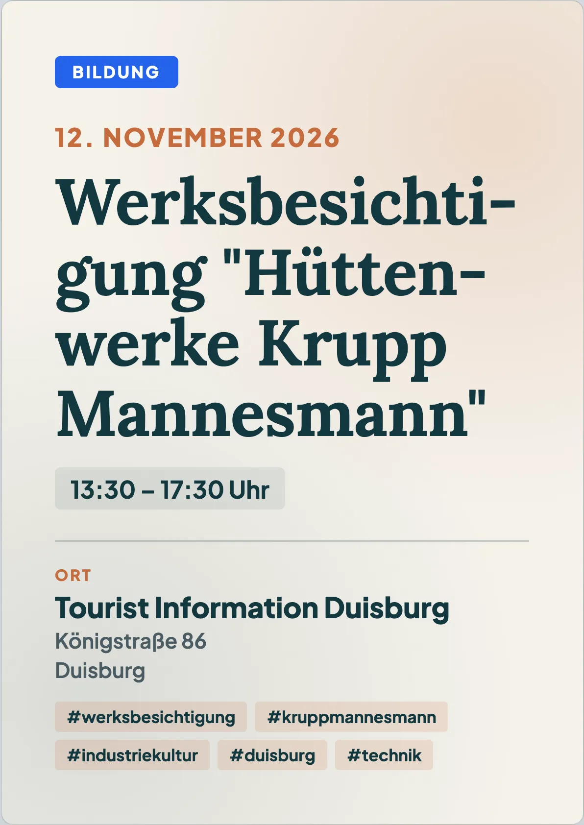 Veranstaltungsflyer
