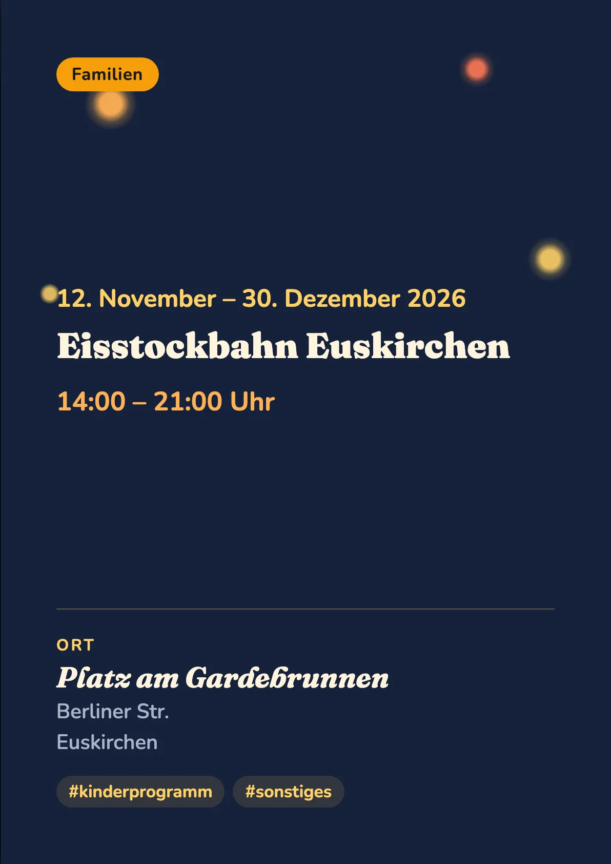 Veranstaltungsflyer