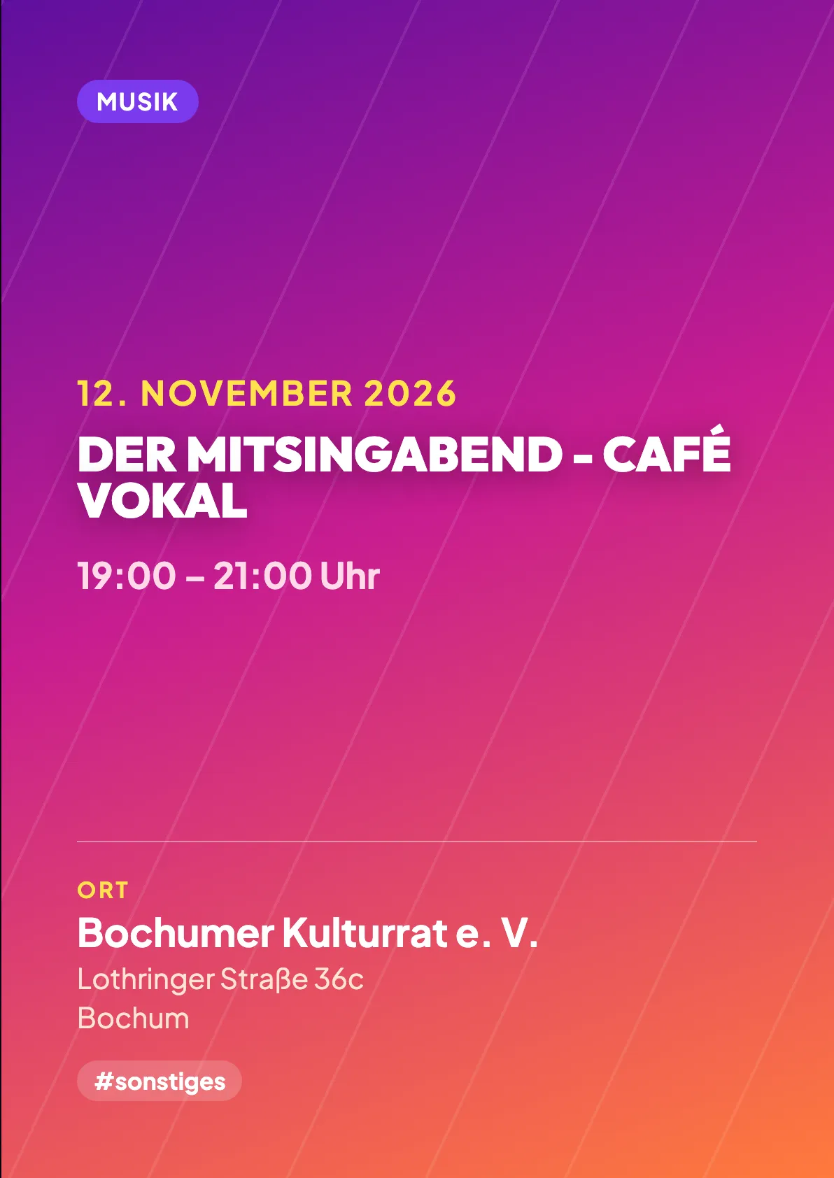 Veranstaltungsflyer