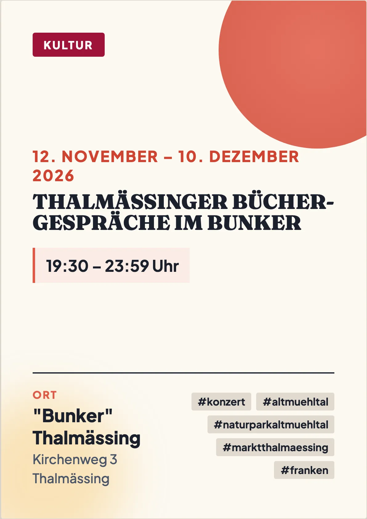 Veranstaltungsflyer