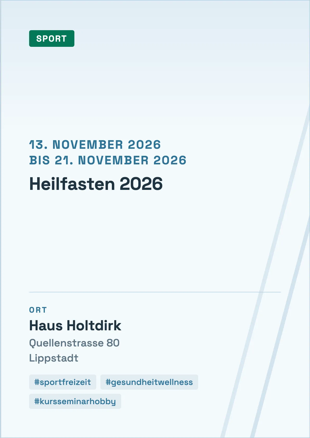 Veranstaltungsflyer