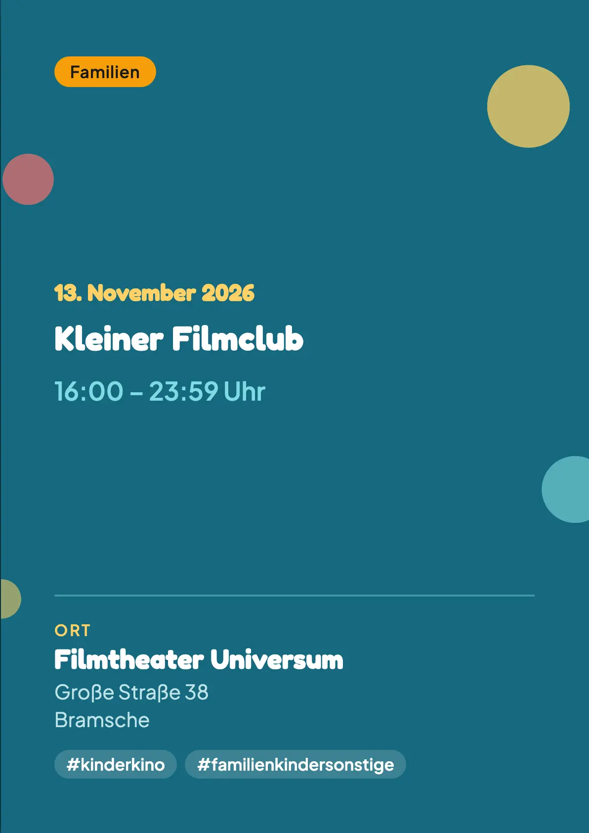 Veranstaltungsflyer