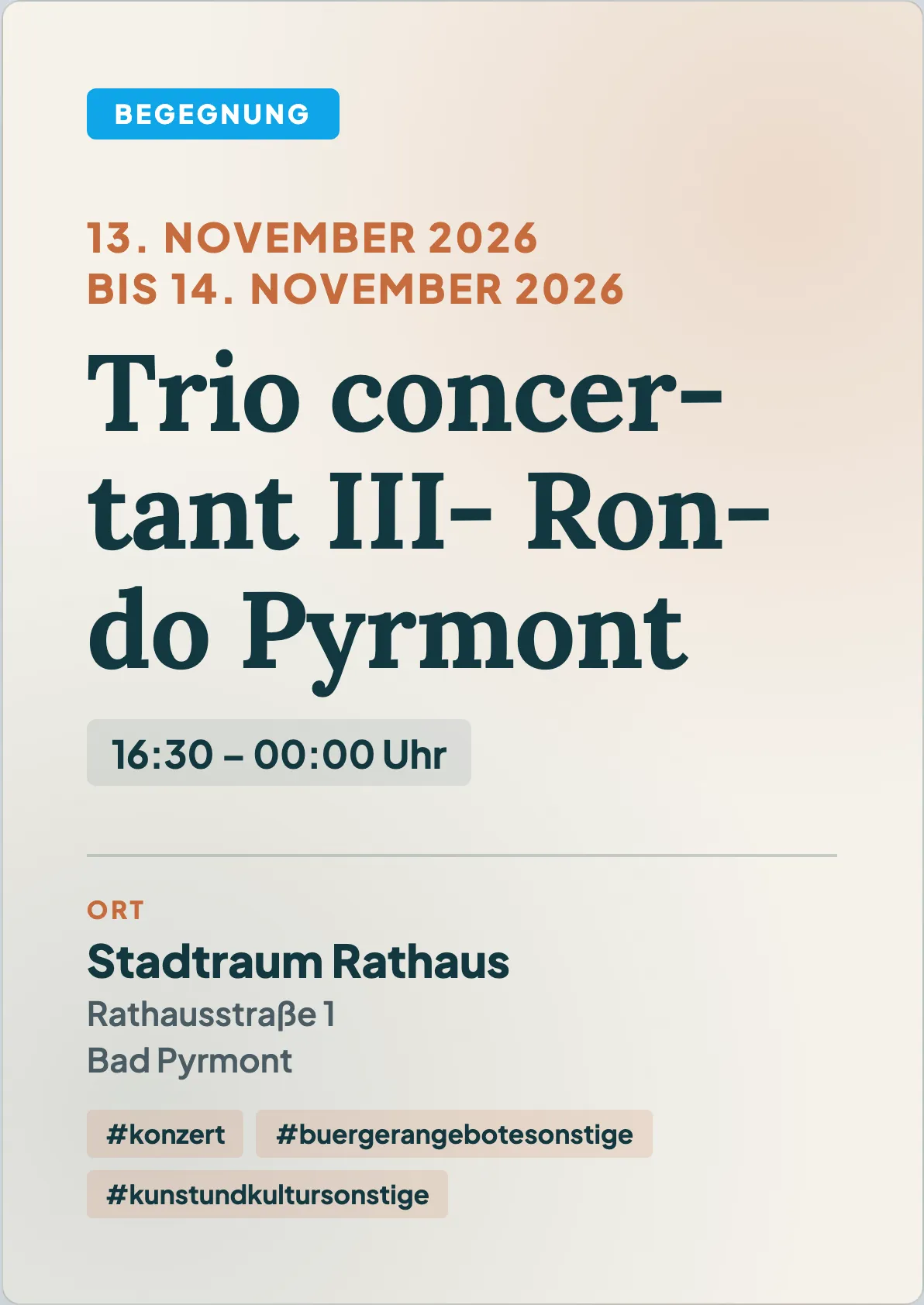 Veranstaltungsflyer