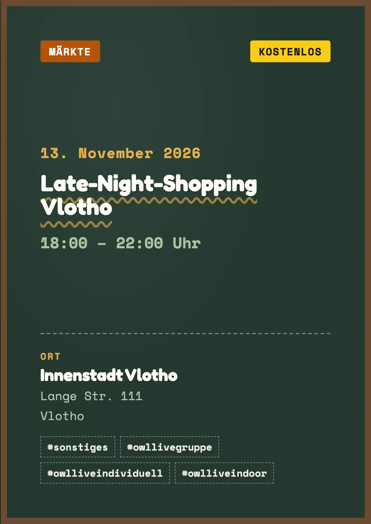 Veranstaltungsflyer
