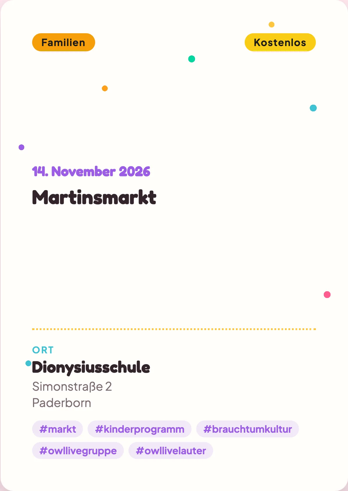 Veranstaltungsflyer