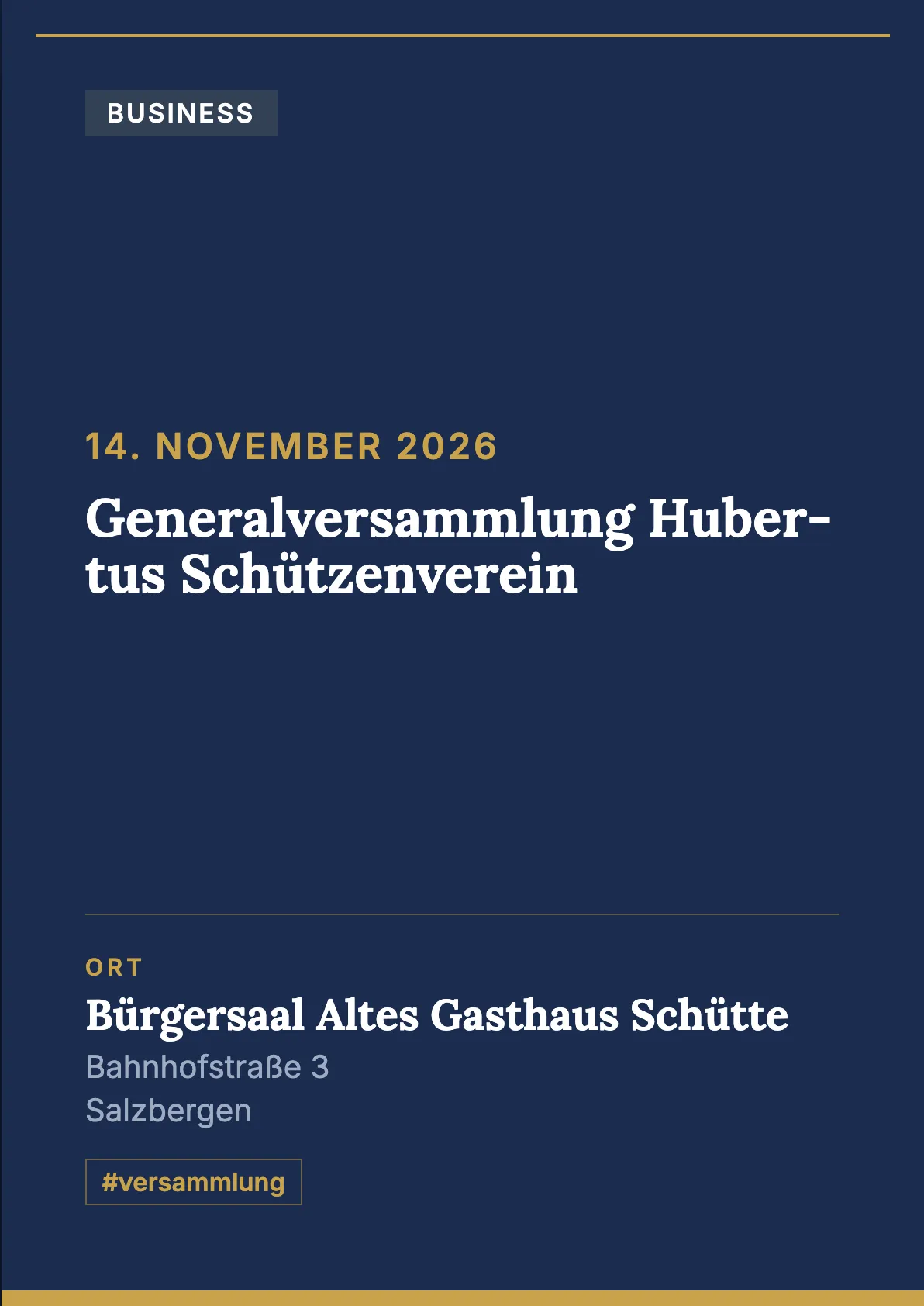 Veranstaltungsflyer