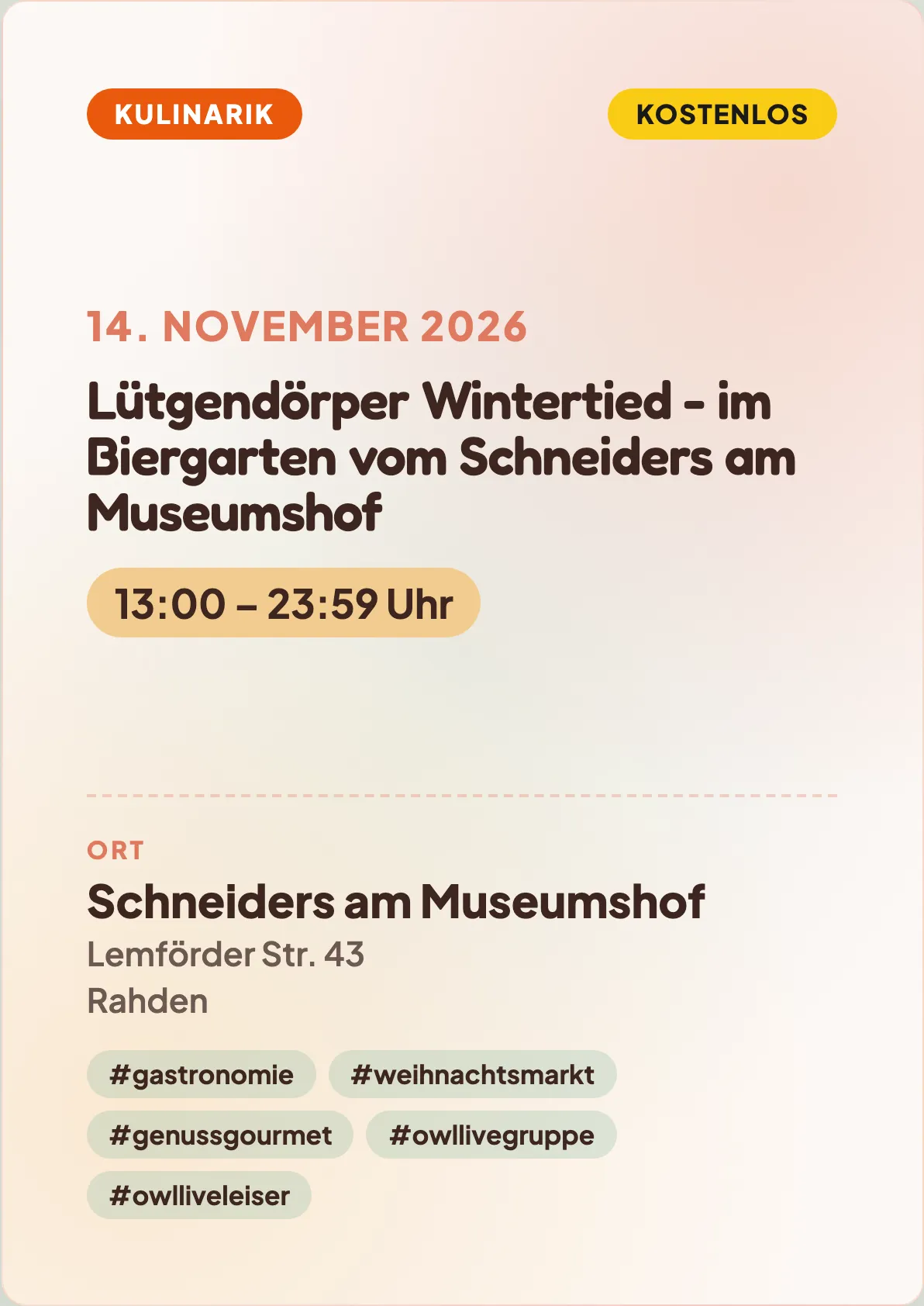 Veranstaltungsflyer