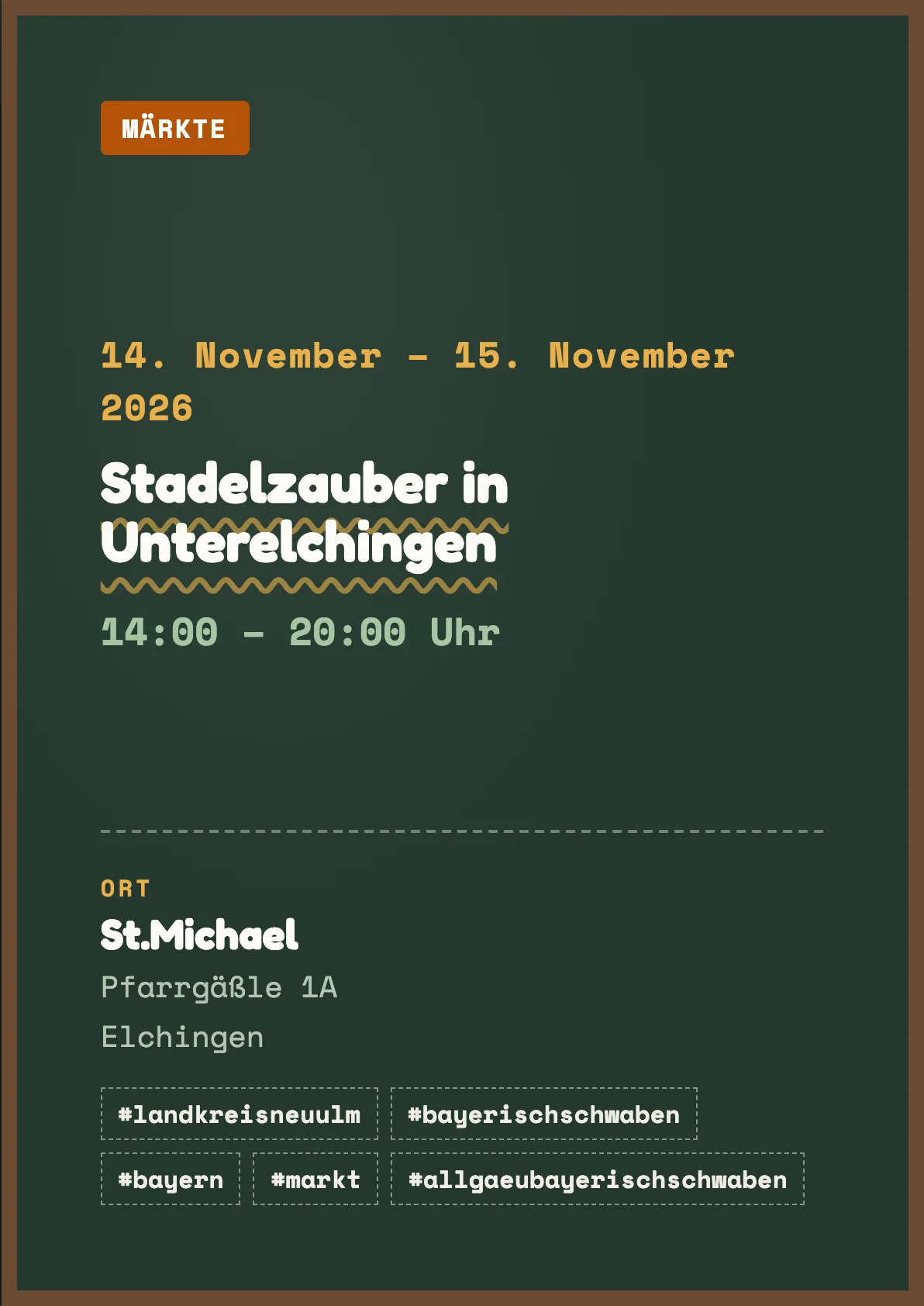 Veranstaltungsflyer