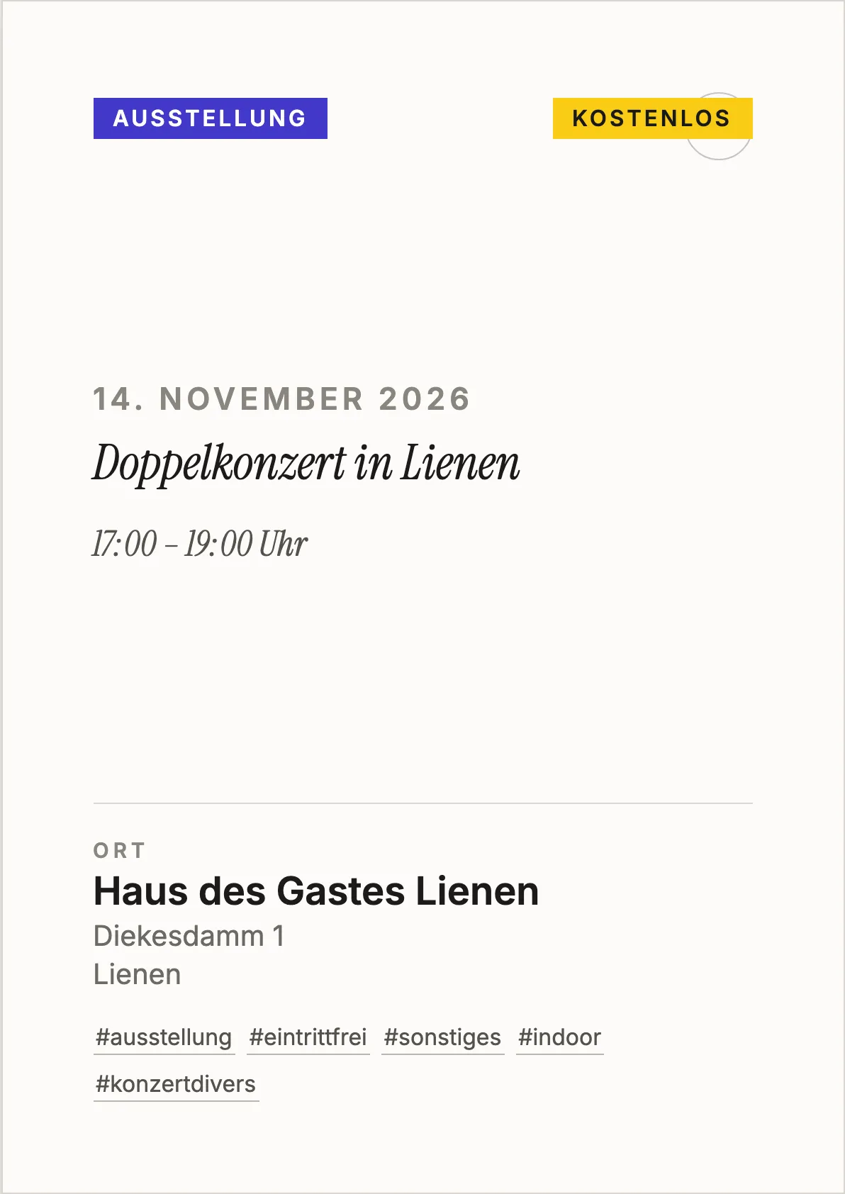 Veranstaltungsflyer