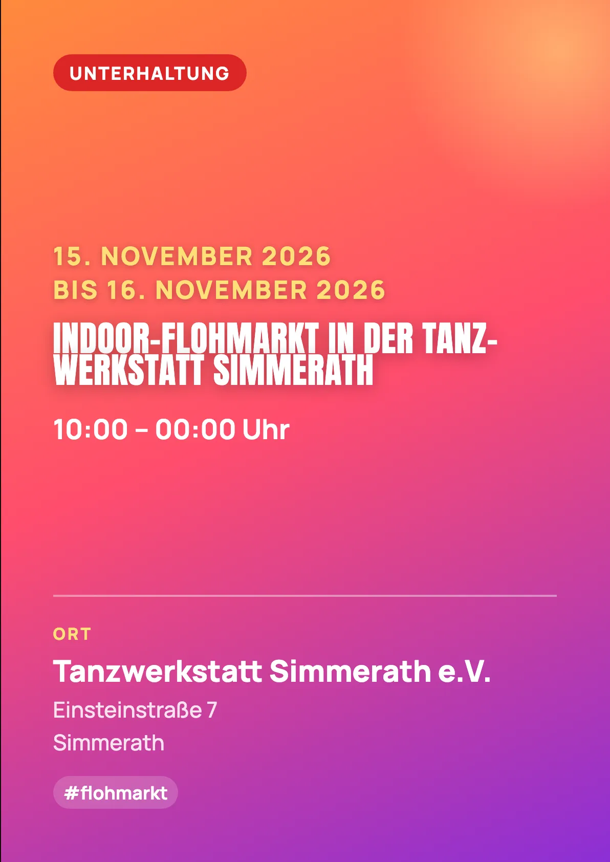 Veranstaltungsflyer
