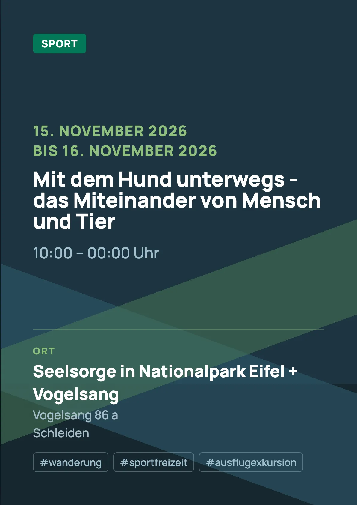 Veranstaltungsflyer
