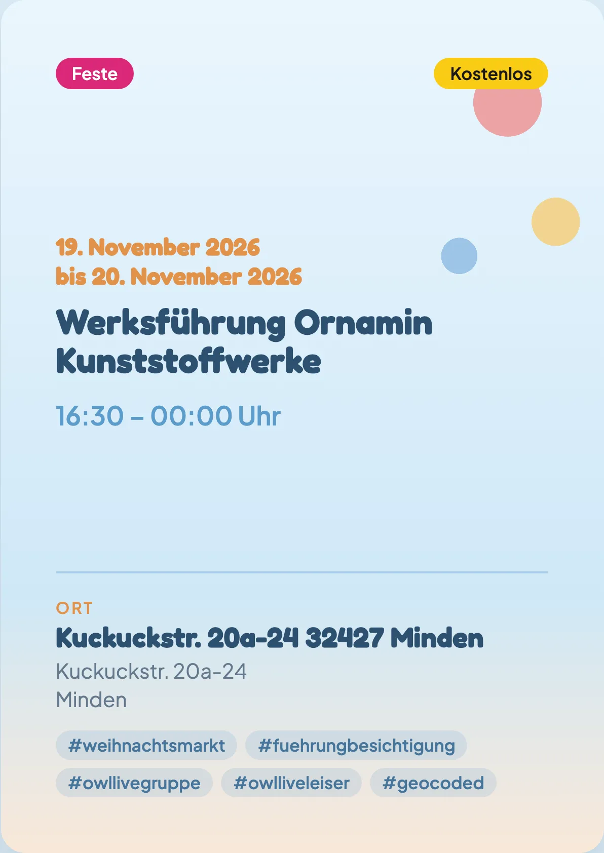 Veranstaltungsflyer