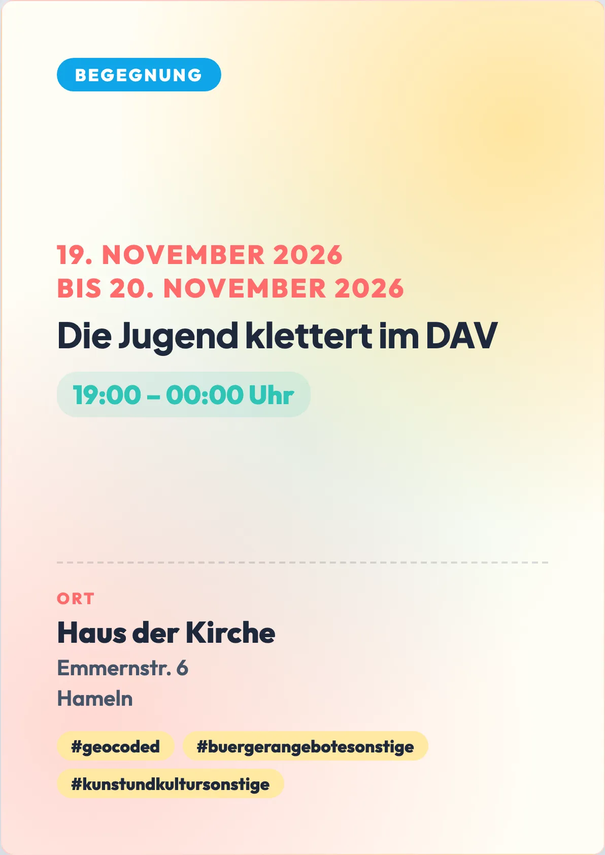Veranstaltungsflyer