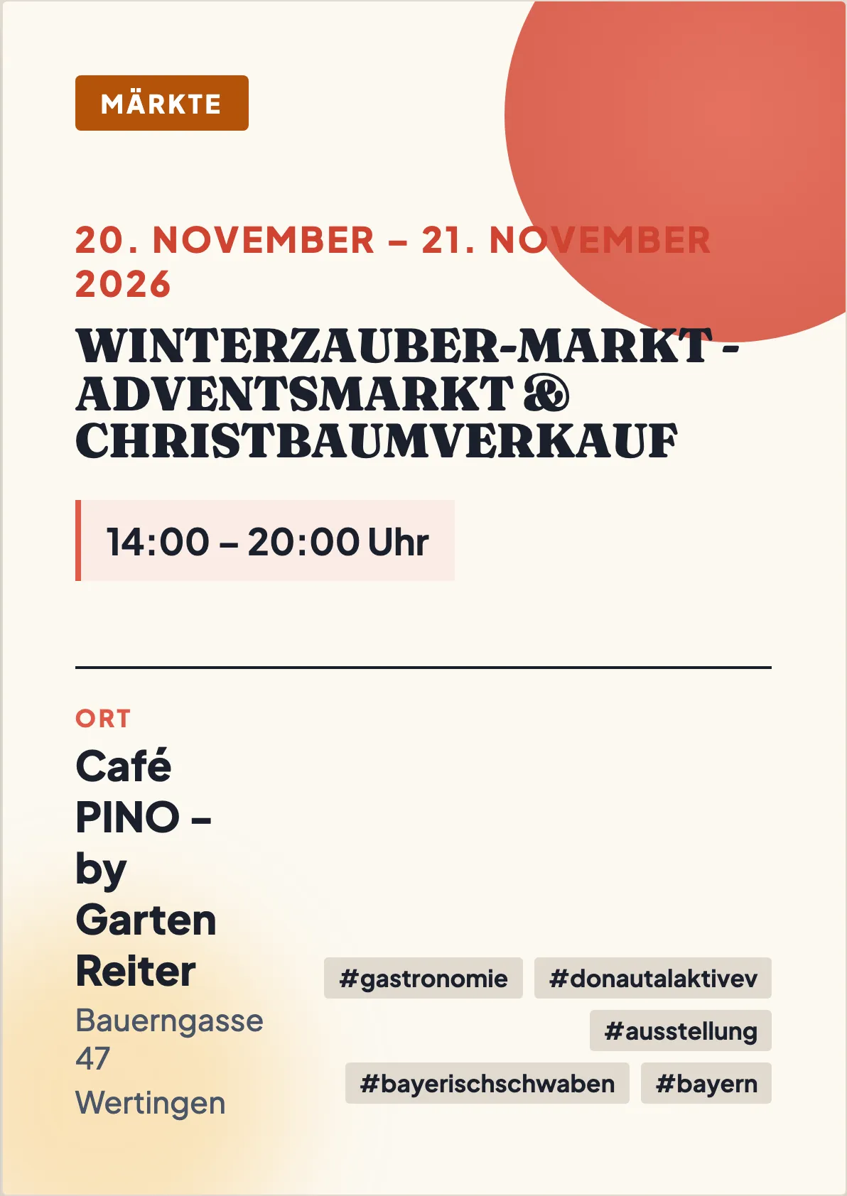 Veranstaltungsflyer
