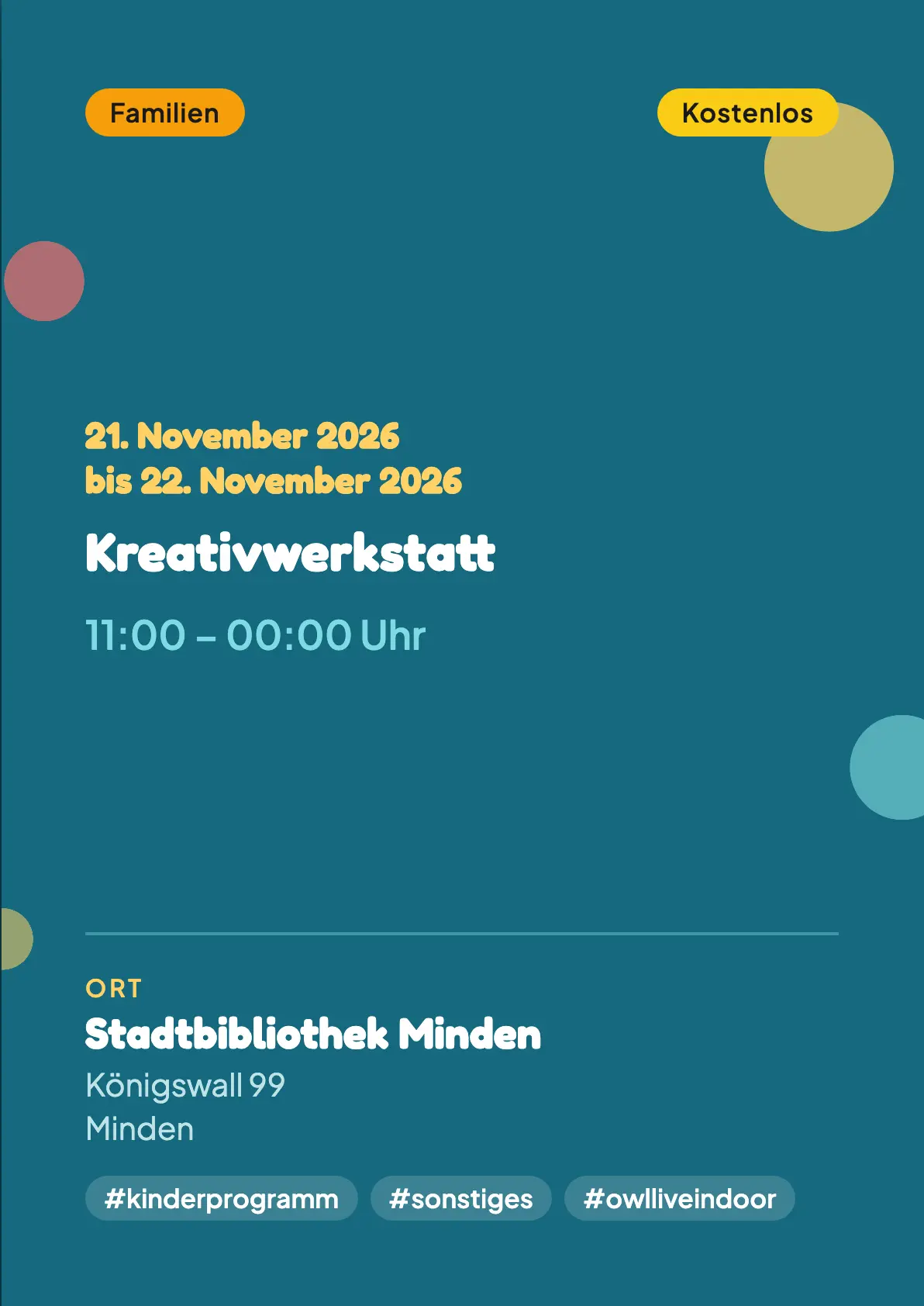 Veranstaltungsflyer