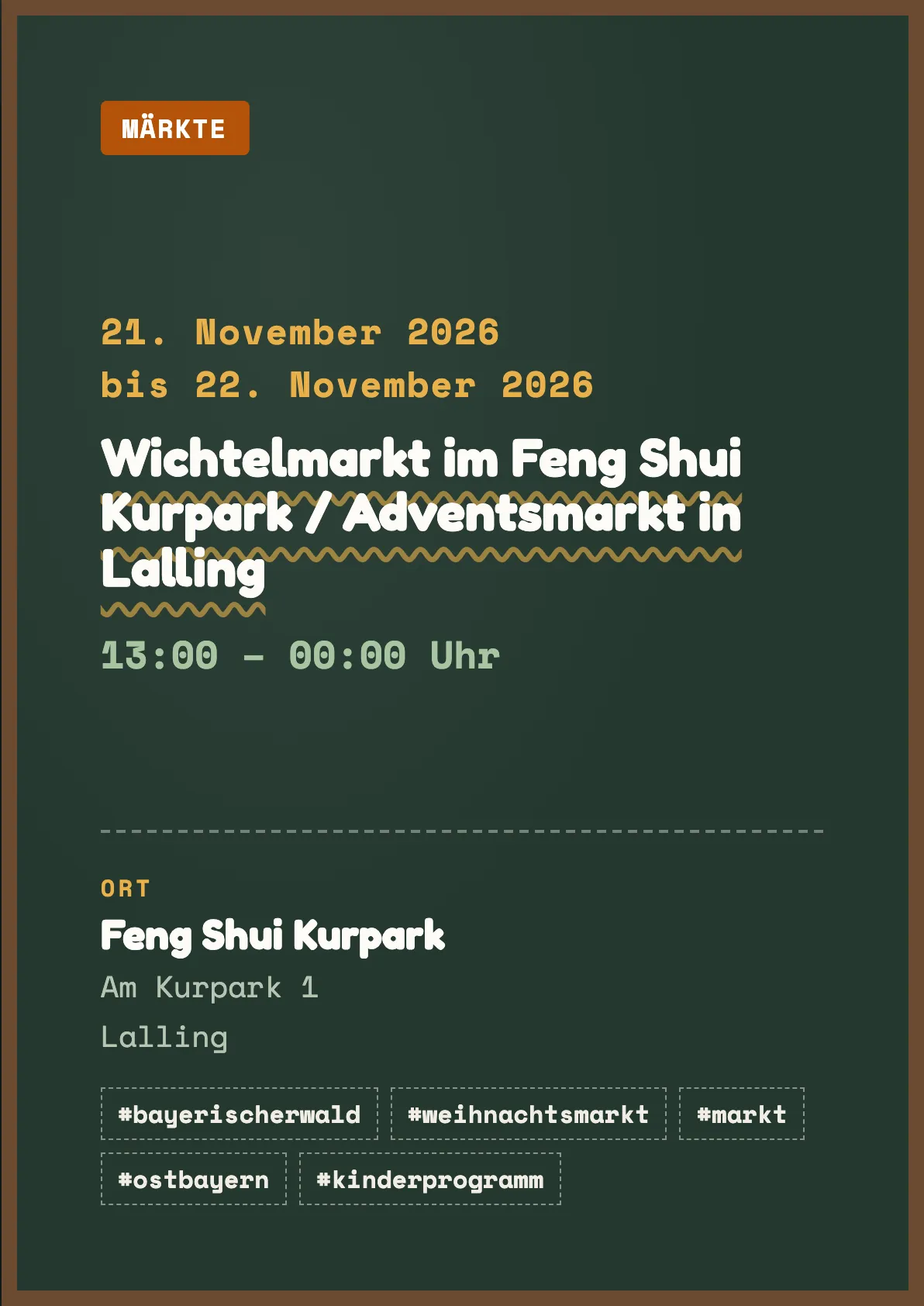 Veranstaltungsflyer