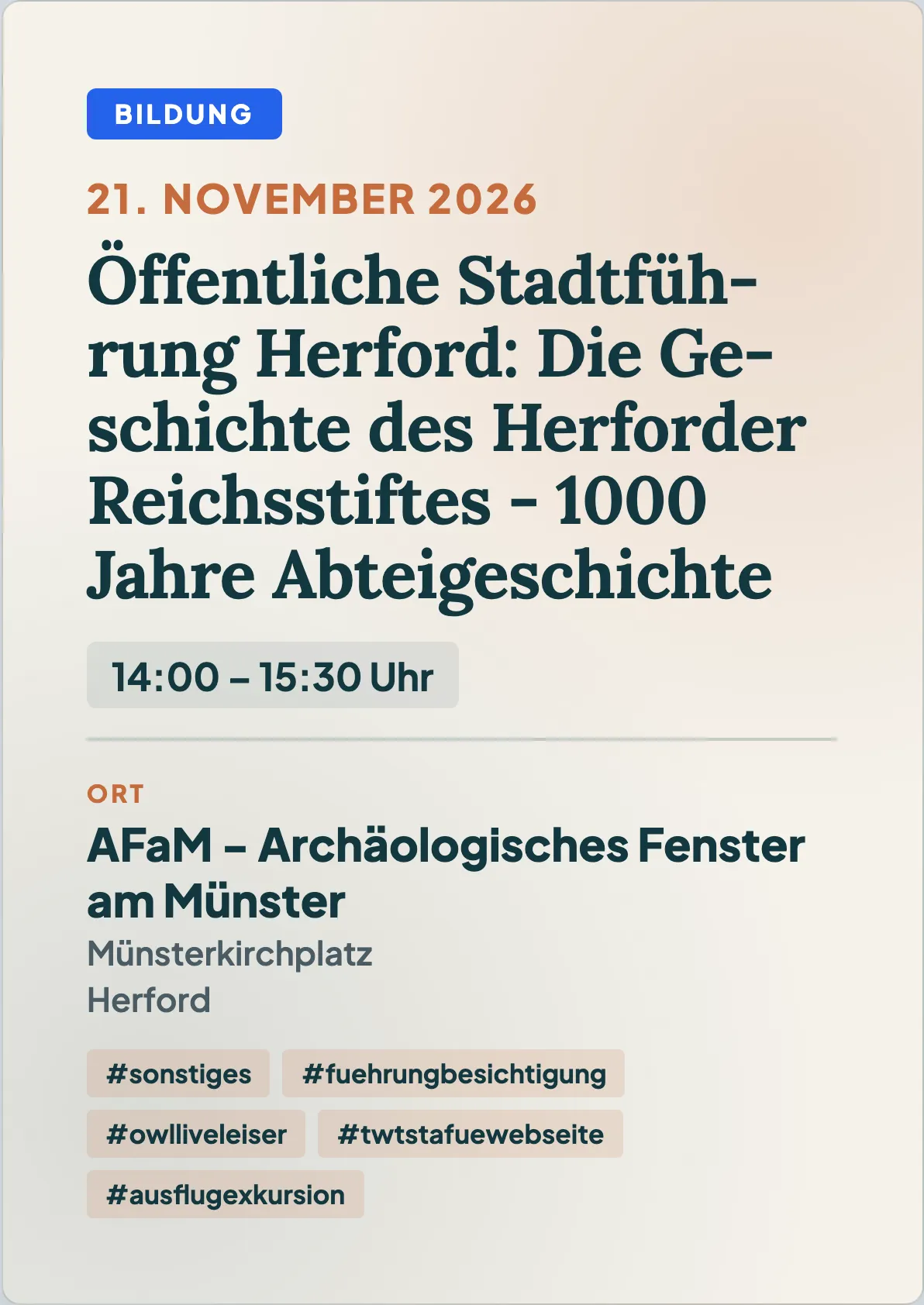 Veranstaltungsflyer