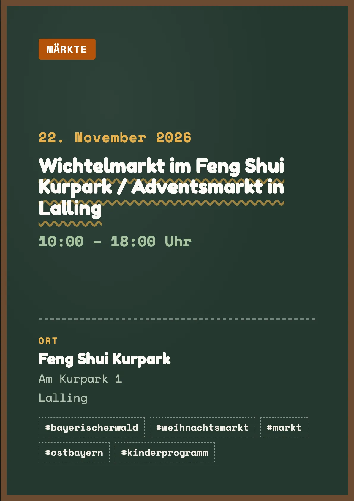 Veranstaltungsflyer