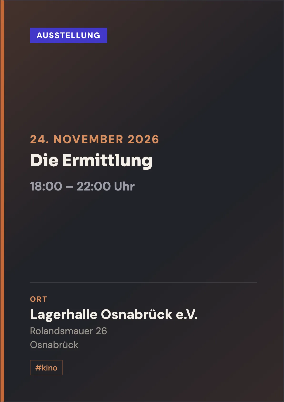 Veranstaltungsflyer