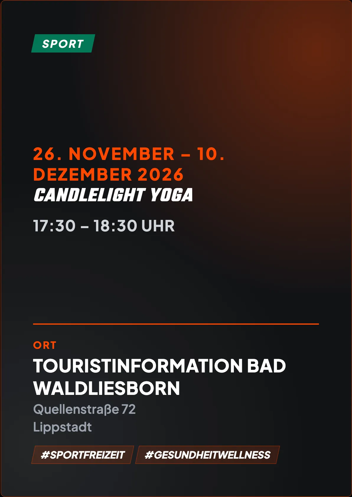 Veranstaltungsflyer