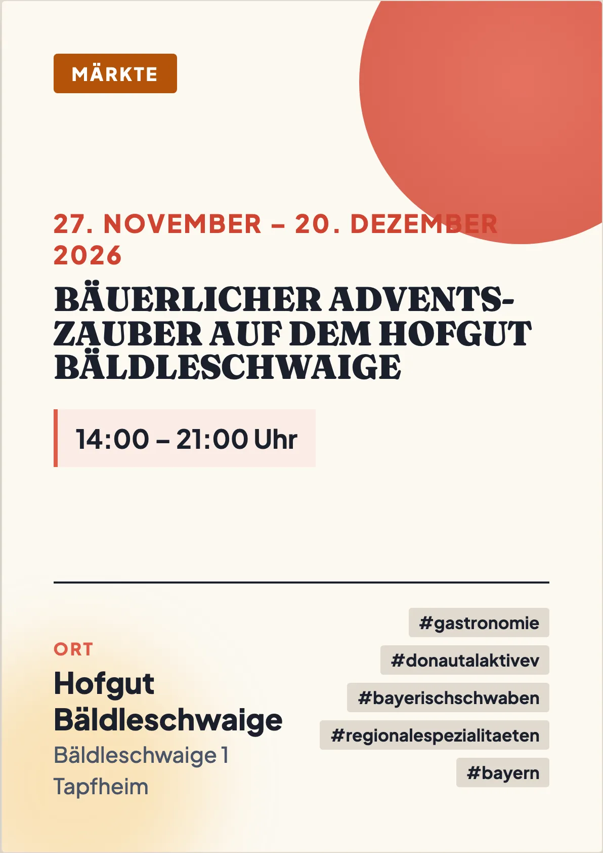Veranstaltungsflyer