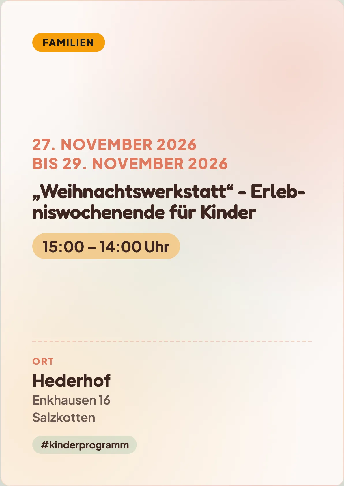 Veranstaltungsflyer
