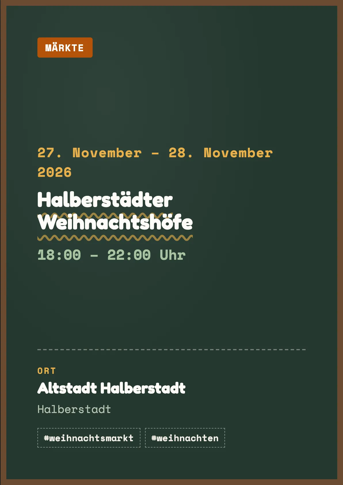 Veranstaltungsflyer