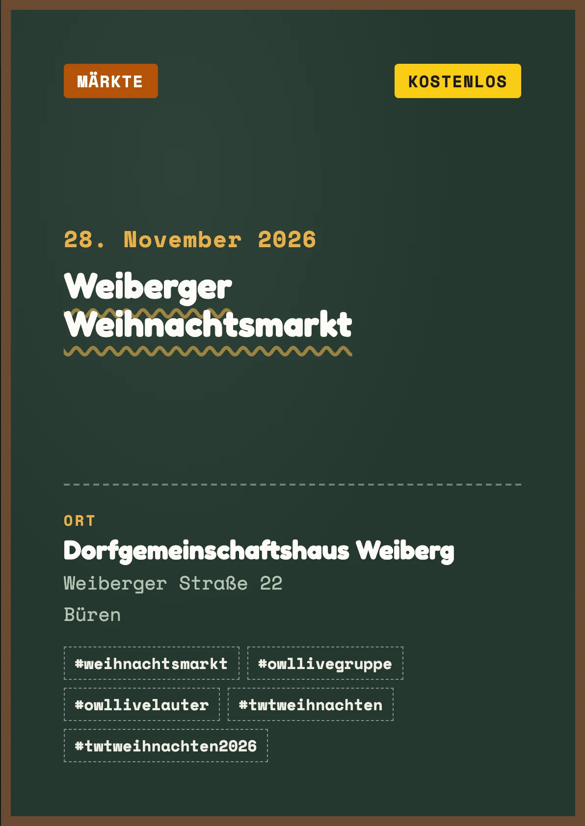 Veranstaltungsflyer