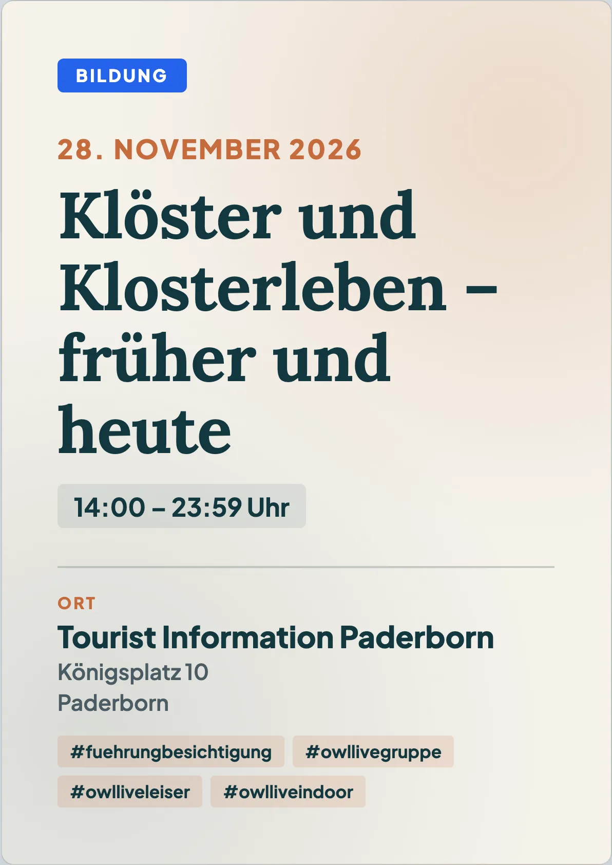Veranstaltungsflyer