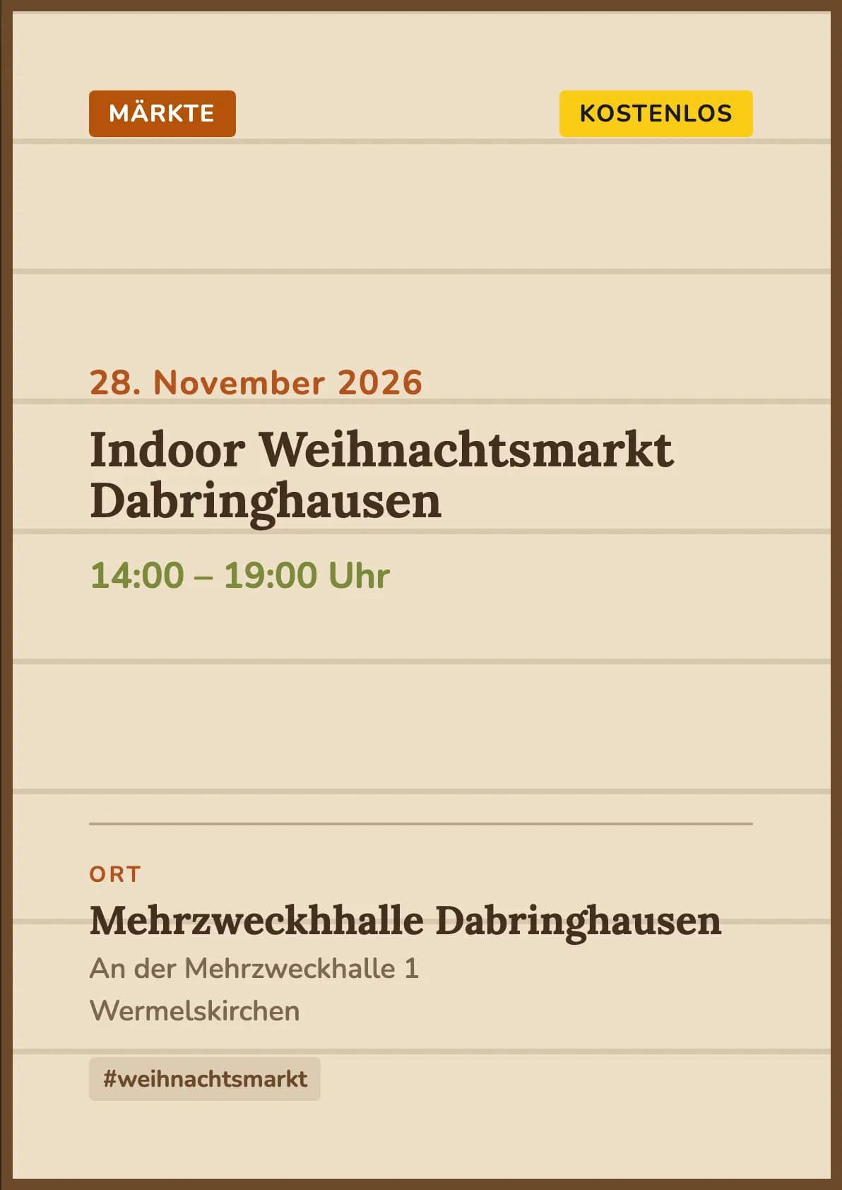 Veranstaltungsflyer