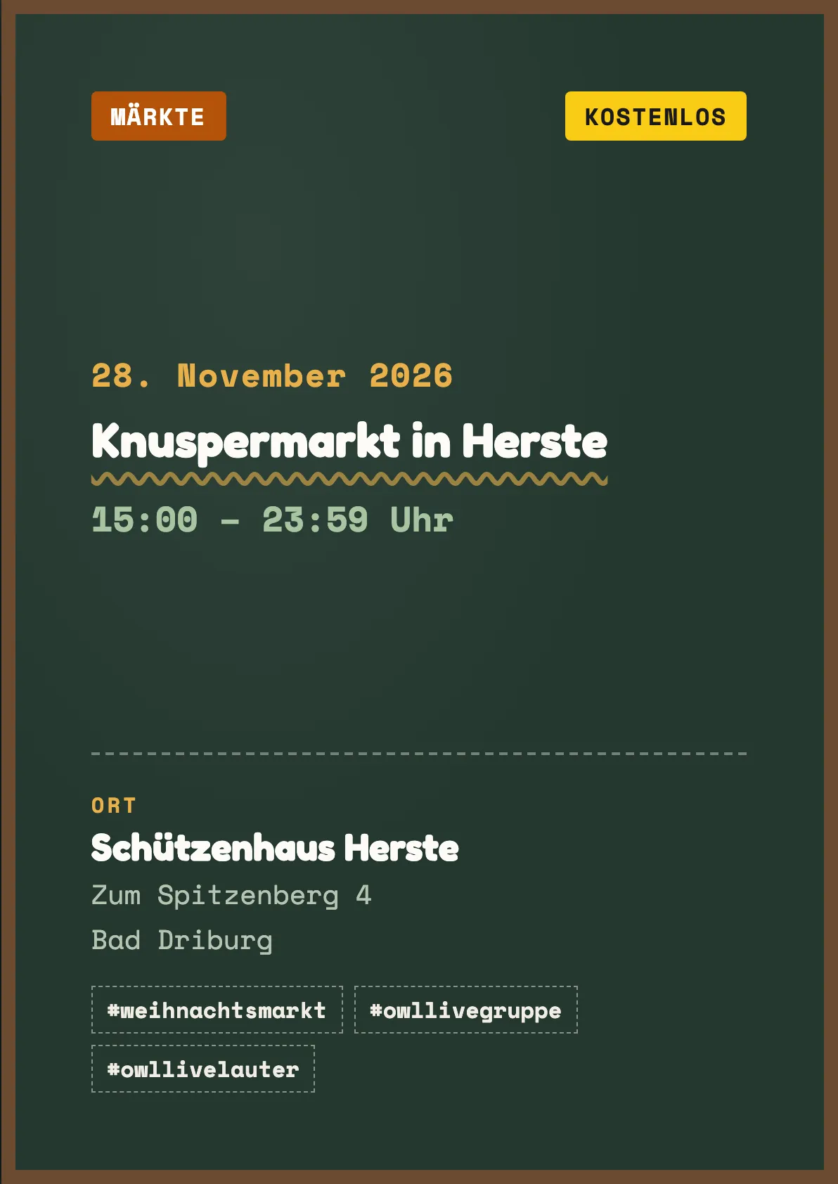 Veranstaltungsflyer