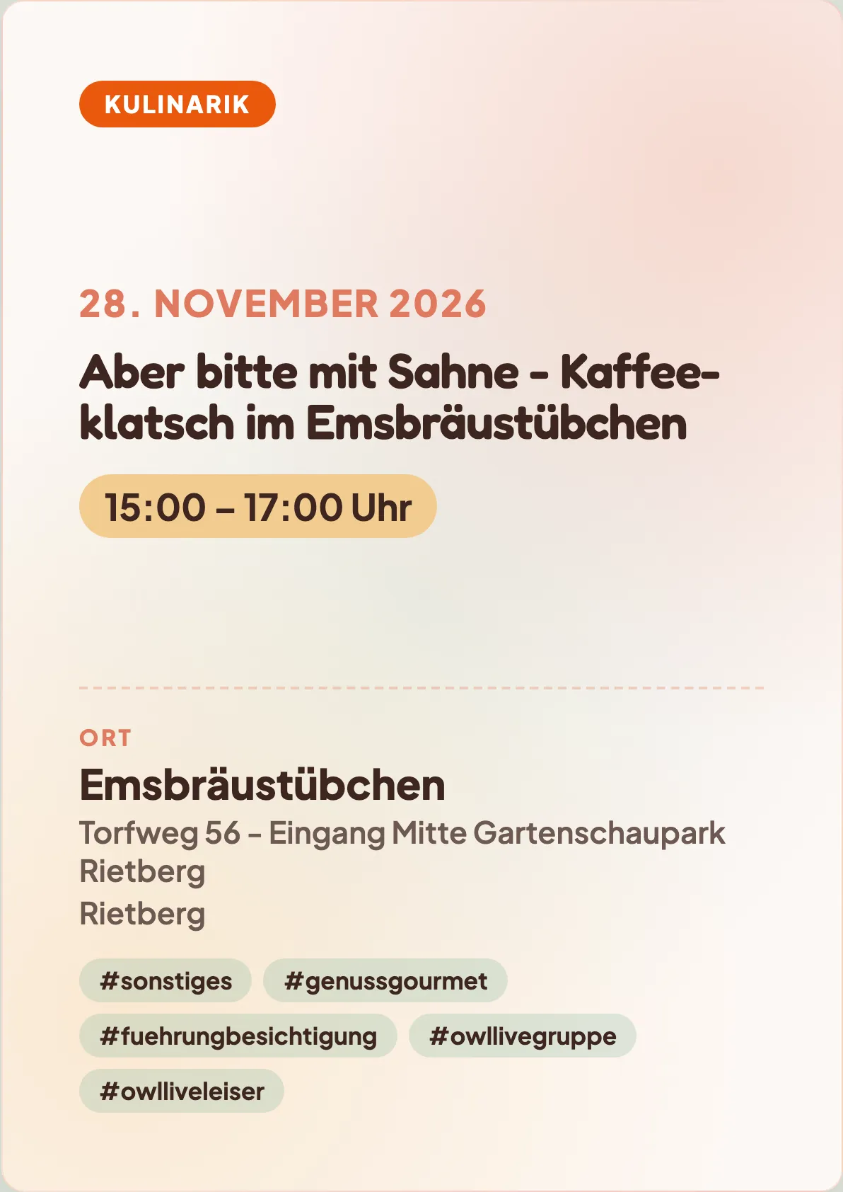 Veranstaltungsflyer