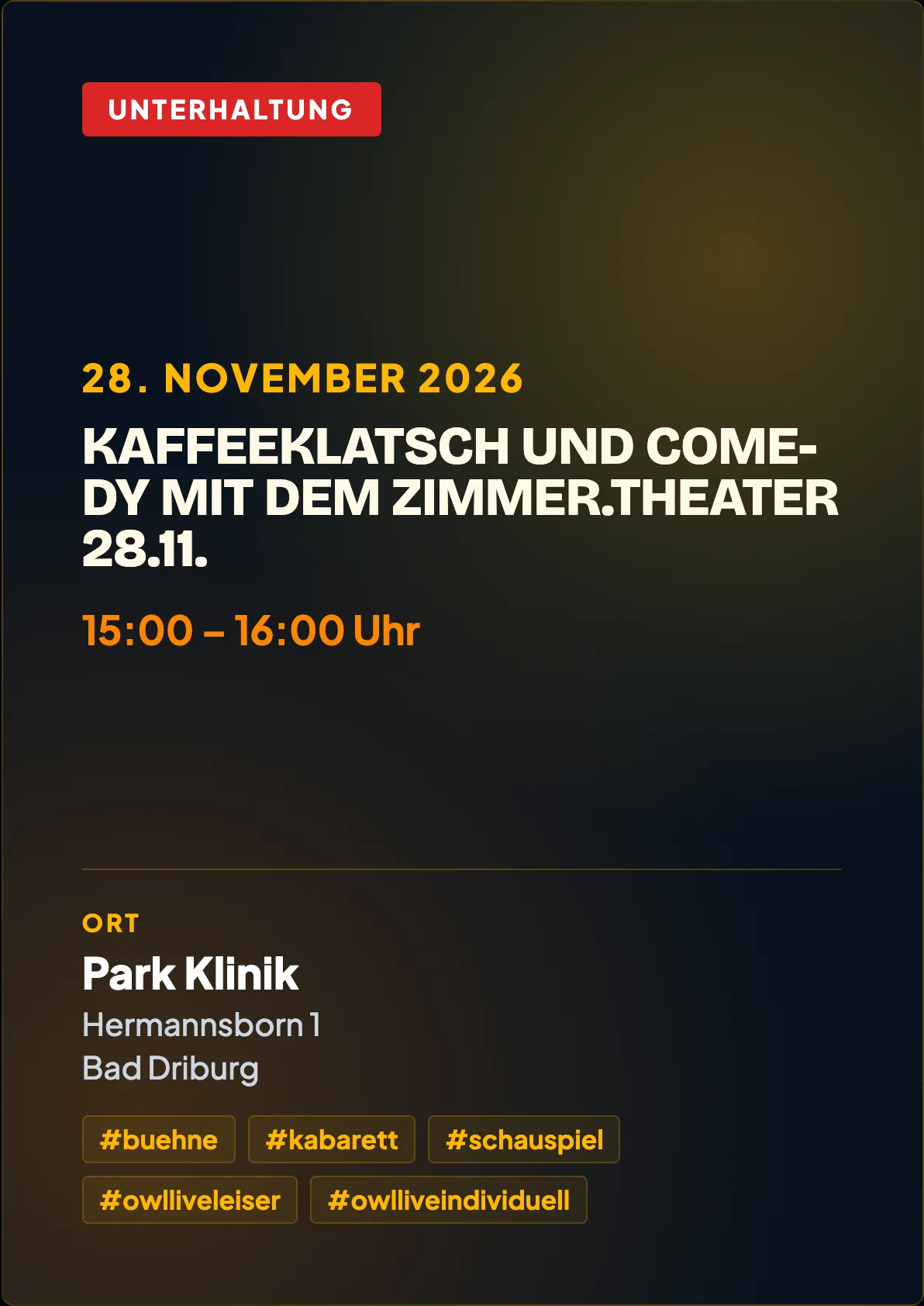 Veranstaltungsflyer