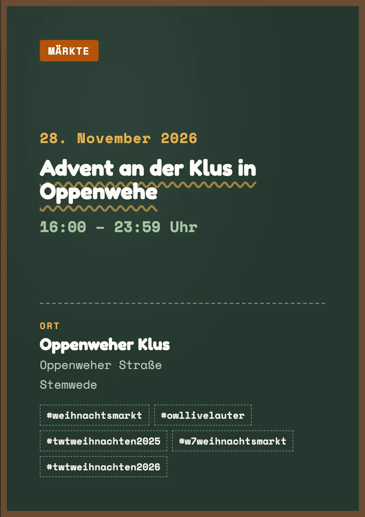 Veranstaltungsflyer
