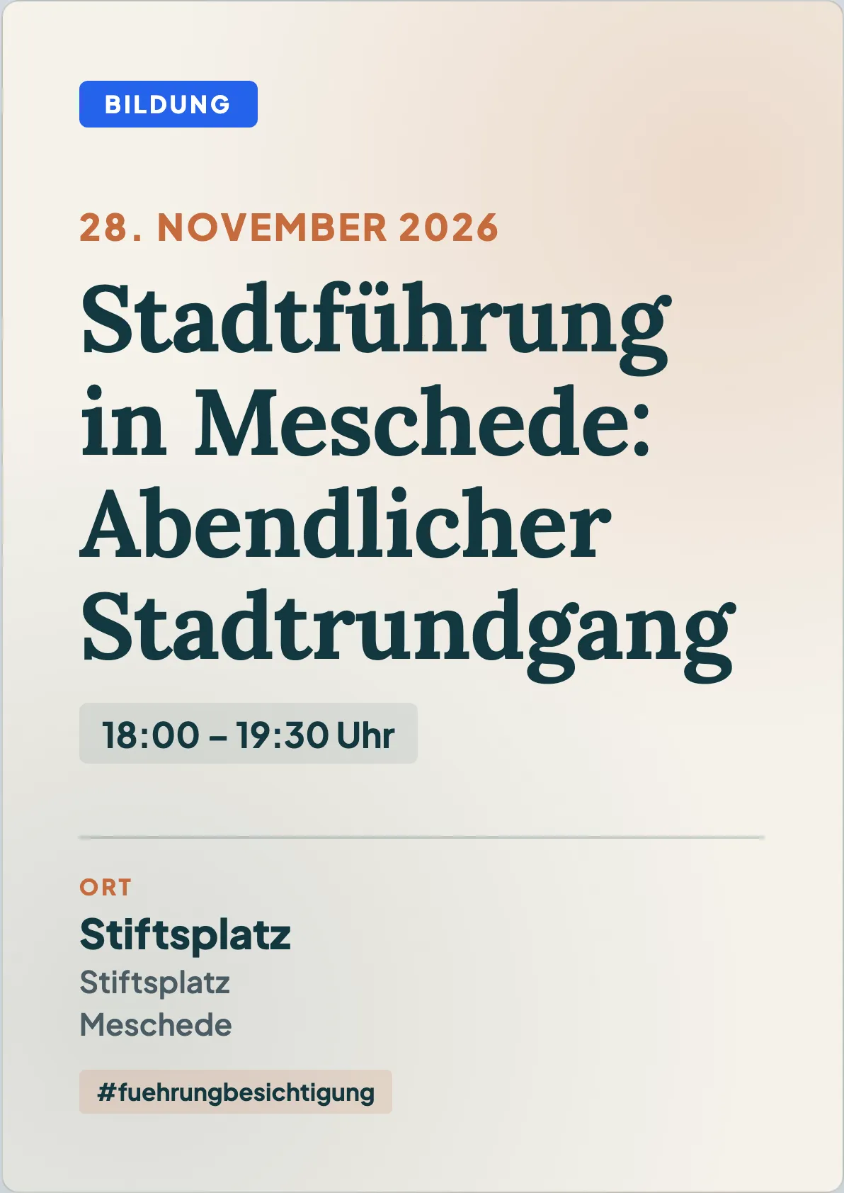 Veranstaltungsflyer