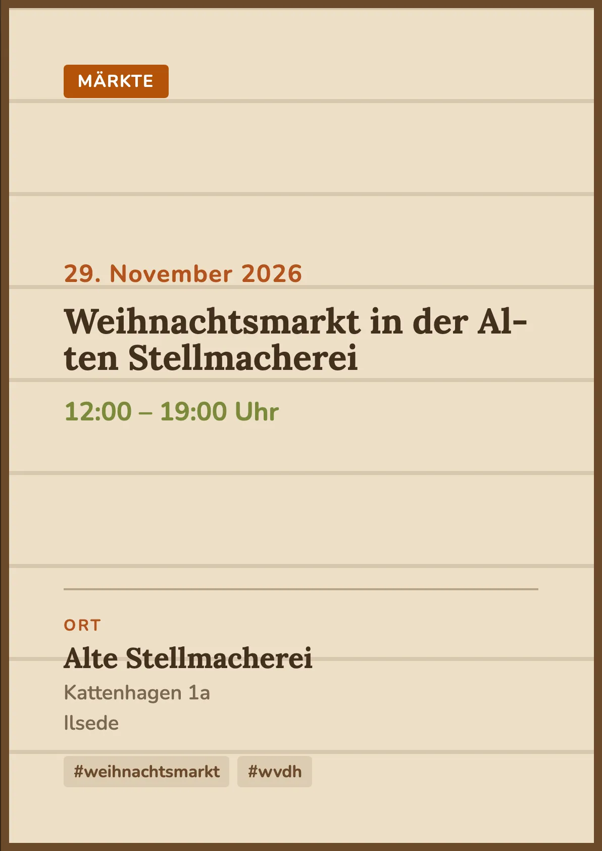 Veranstaltungsflyer
