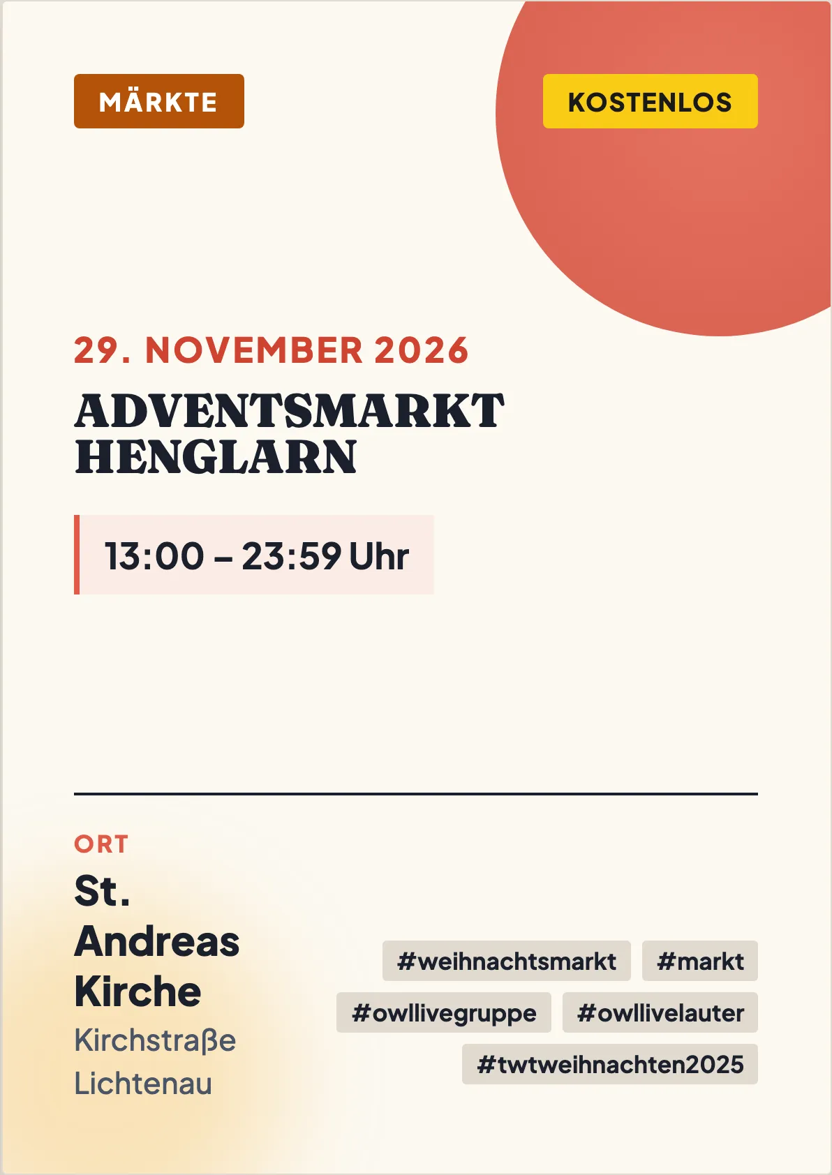 Veranstaltungsflyer