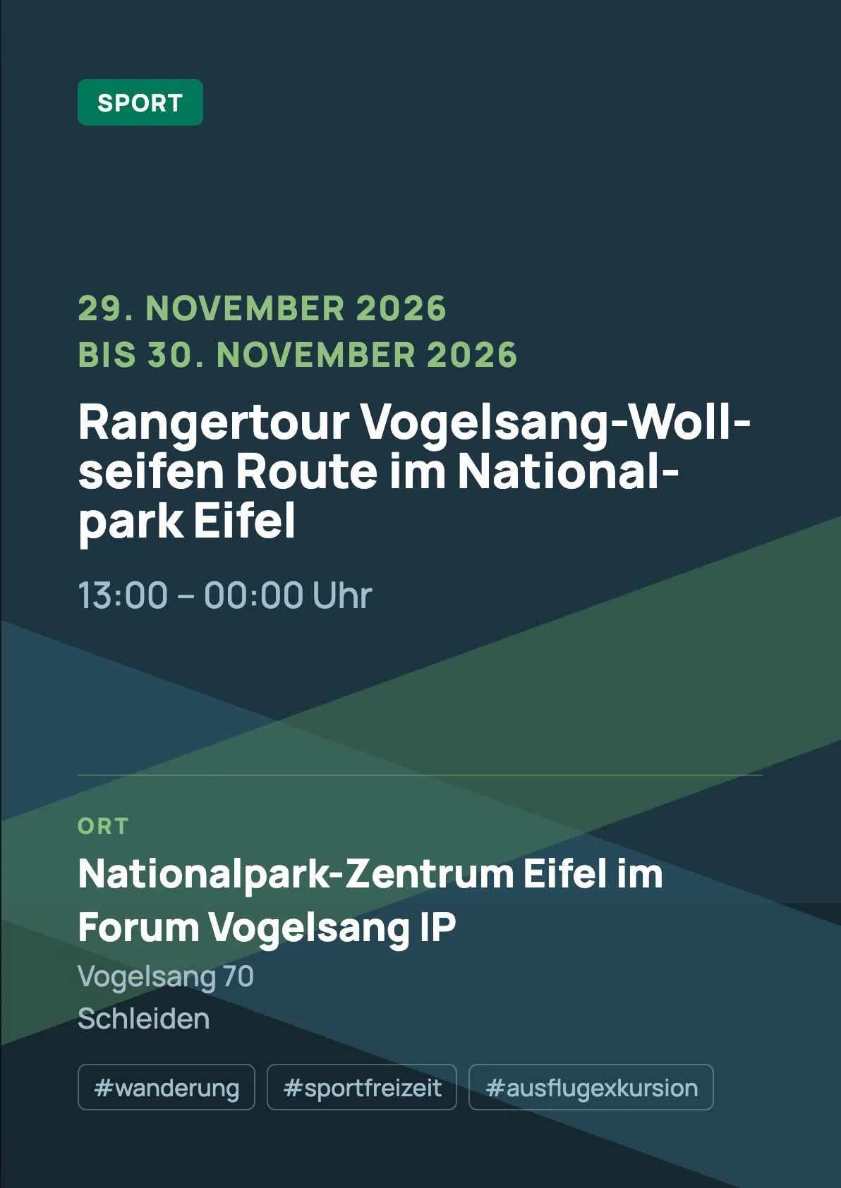 Veranstaltungsflyer