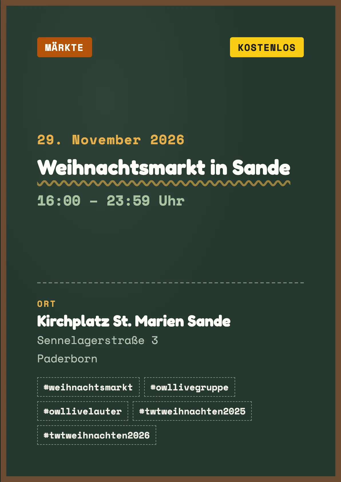 Veranstaltungsflyer