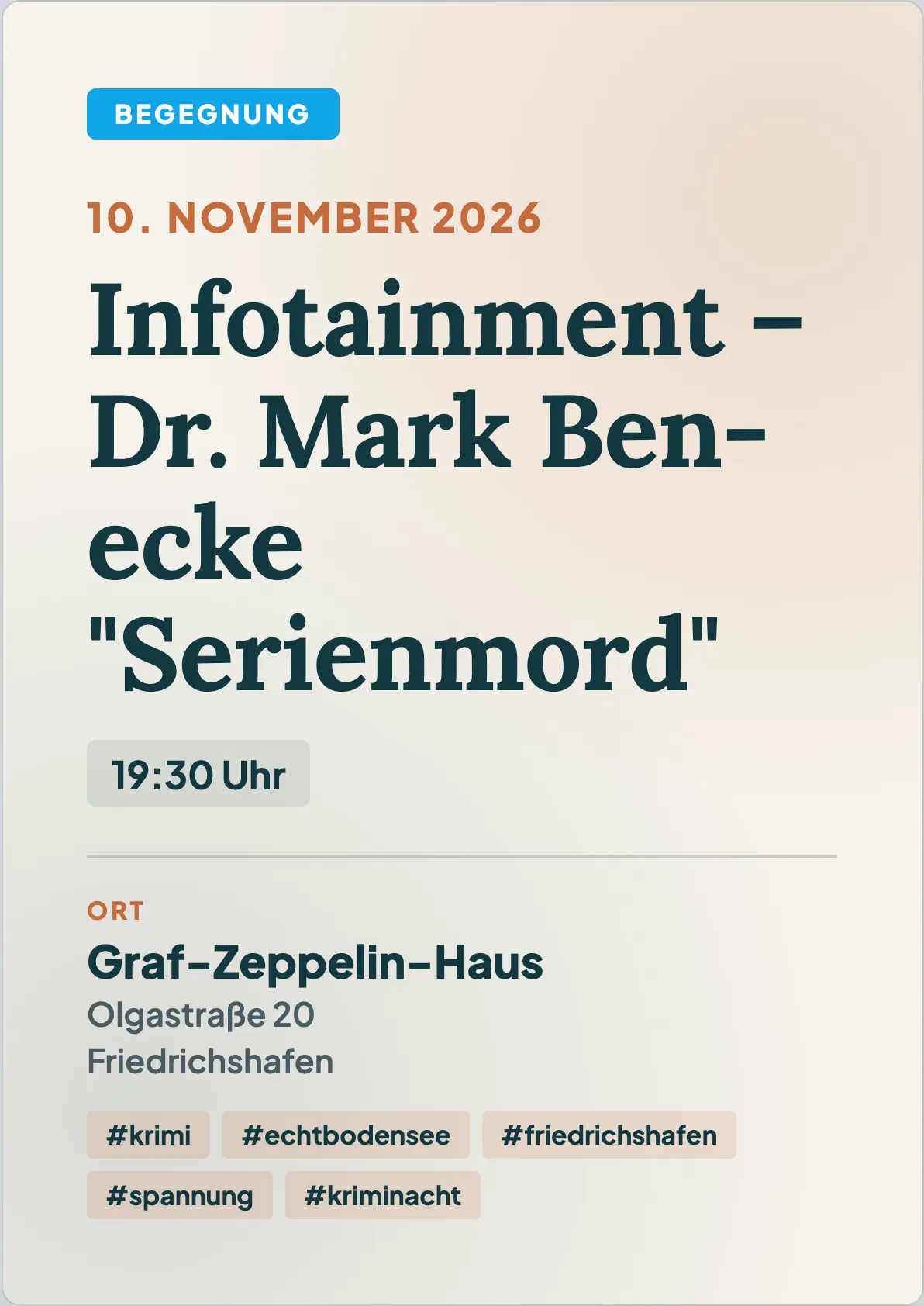Veranstaltungsflyer